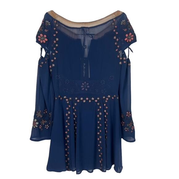 For Love & Lemons Niccola Embroidery Floral Mini Dress Size Medium NEW - Picture 6 of 9